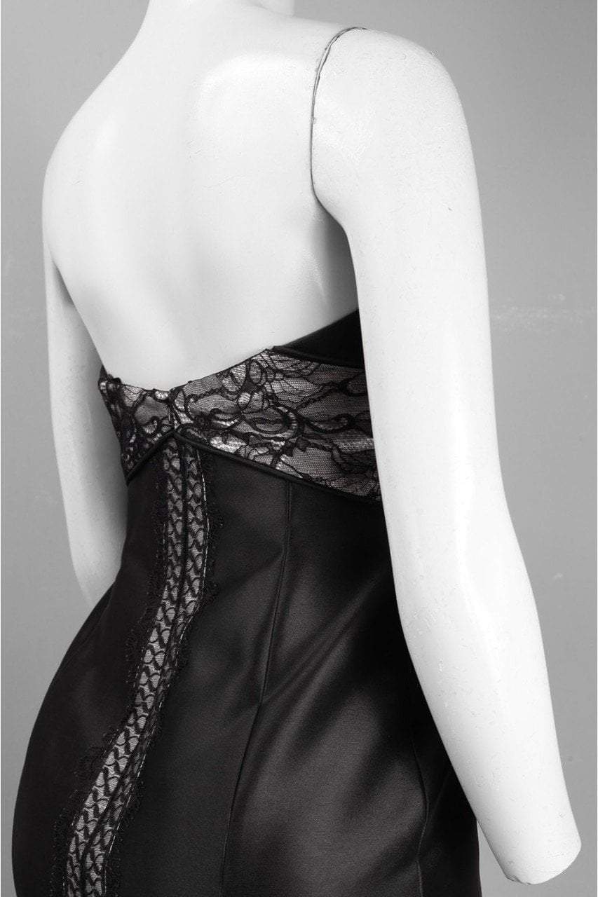 Theia - 881946 Strapless Satin Fitted Cocktail Dress 2 / Black - Shop Theia dresses on Couture Candy at CoutureCandy.com Theia - 881946 Strapless Satin Fitted Cocktail Dress 2 / Black - Shop Theia dresses on Couture Candy at CoutureCandy.com