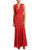 Theia - 883183 Floral Lace Scalloped V-neck Trumpet Dress Special Occasion Dress