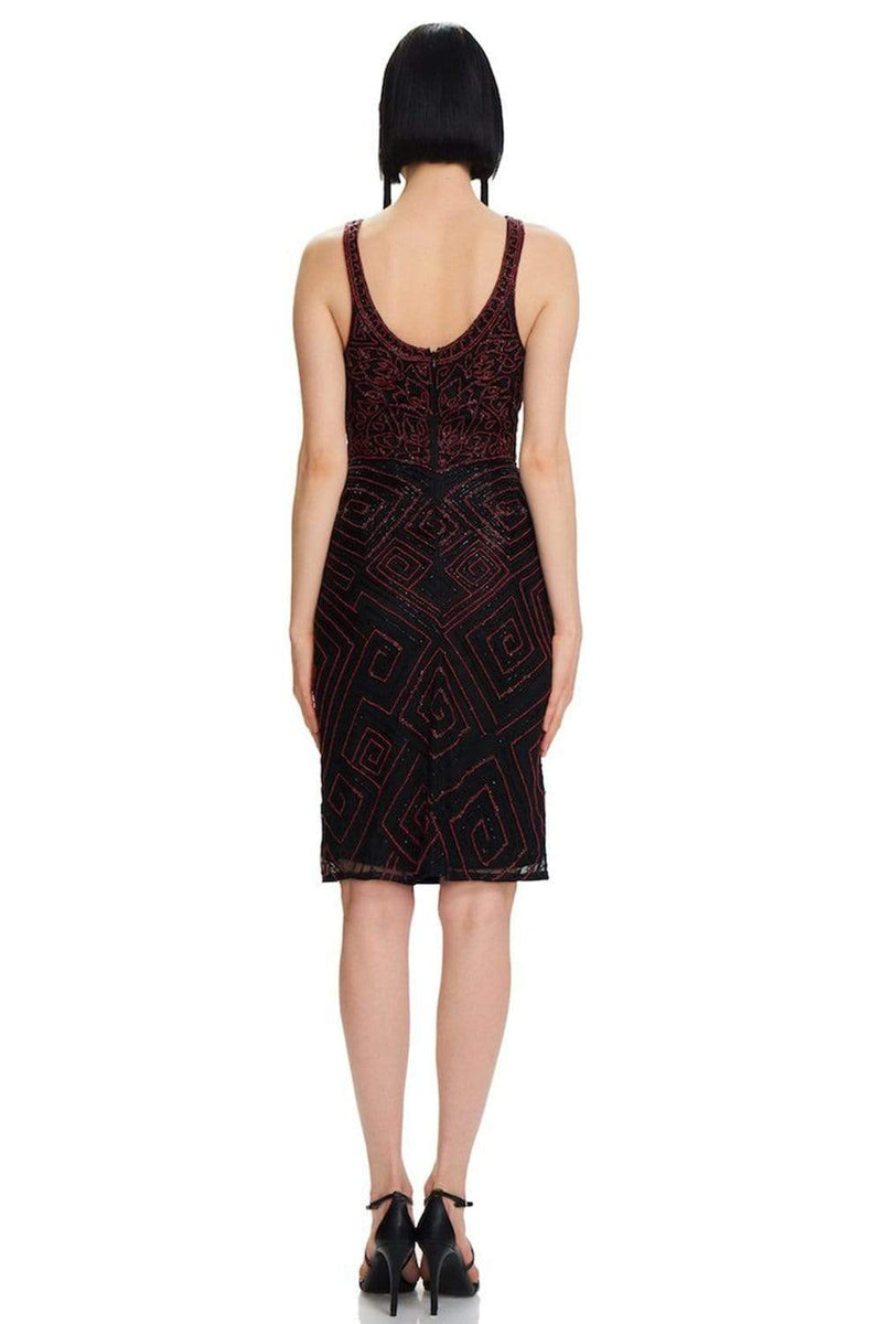 Shail K - Bead Embellished Bateau Neck Romper 1043