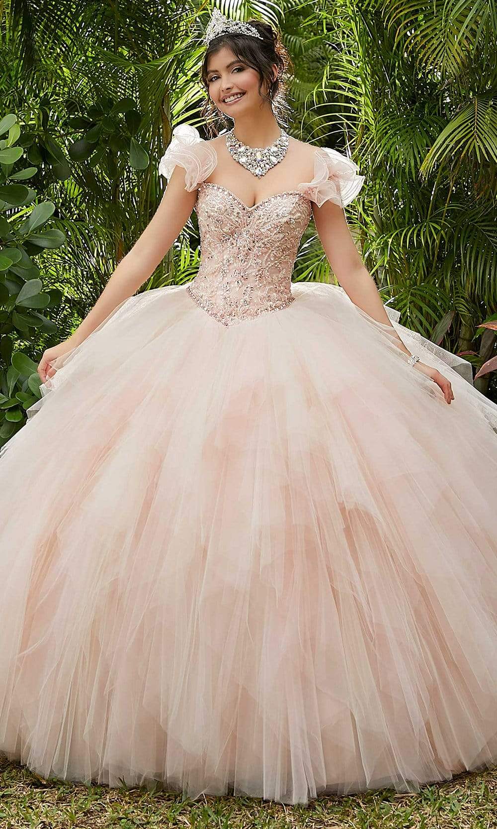 Vizcaya by Mori Lee - 89283 Embroidered Sweetheart Sparkle Tulle Ballgown Vizcaya by Mori Lee - 89283 Embroidered Sweetheart Sparkle Tulle Ballgown
