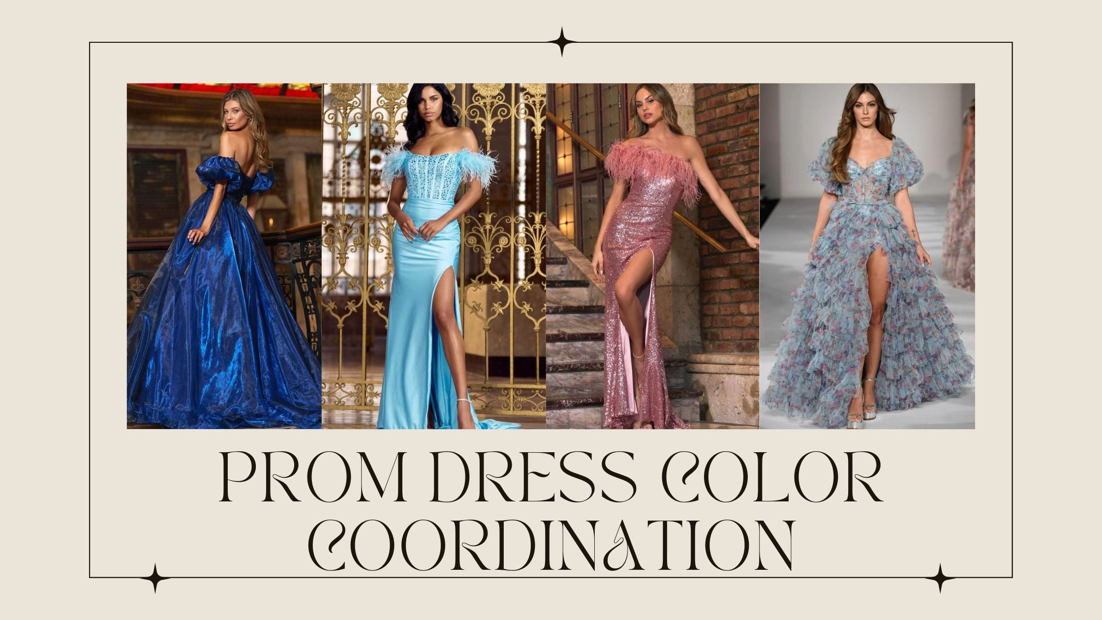 Prom Dress Color Coordination Tips for Dates and Groups – Couture Candy