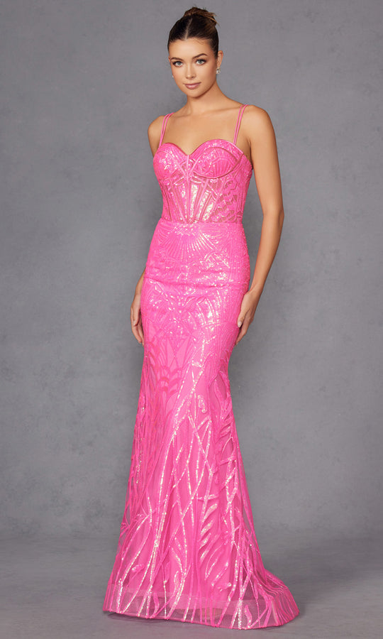Juliet Dresses JT2886C - Shimmer Embellished Sweetheart Gown