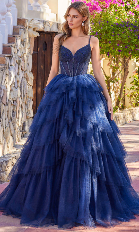 Juliet Dresses JT2611N - Sweetheart Corset Ruffle Ballgown