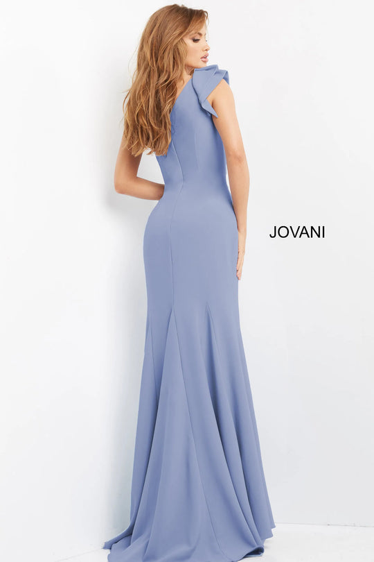 Jovani 06935 - Ruffle One Shoulder Evening Dress