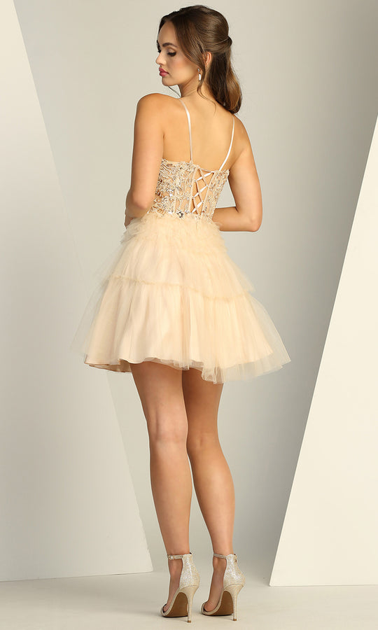 Adora Design 1059 - Tiered Sweetheart Neckline Party Dress