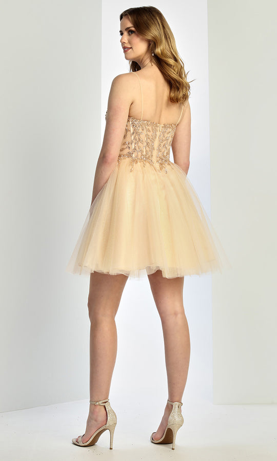 Adora Design 1065 - Sleeveless Embellished A-Line Dress