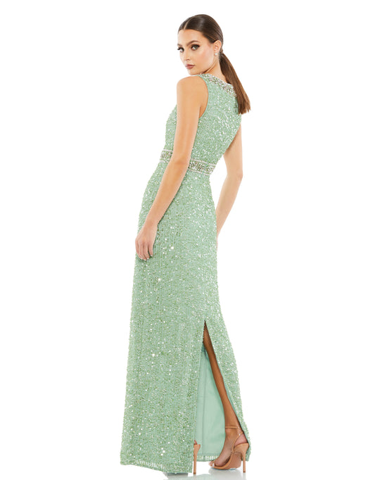 Mac Duggal - 10839 Crystal Ornate Sheath Gown