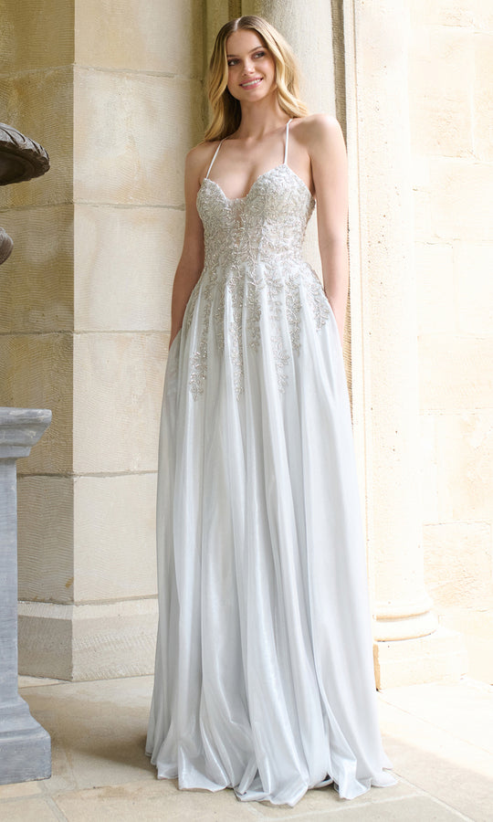 Faviana 11449 - Lace-Up Back Sparkly Beaded Dress