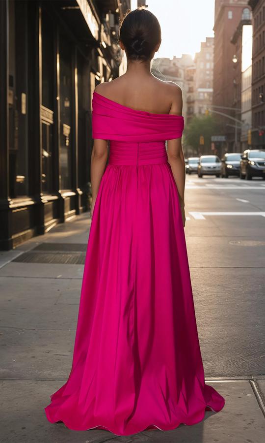 Janique 1145 - Versatile Neck Evening Dress