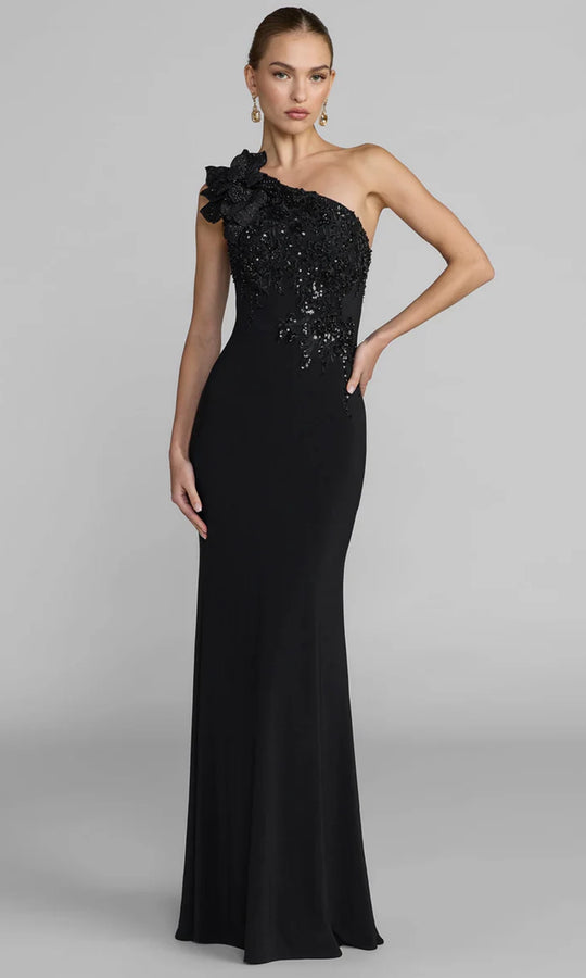 Mac Duggal 11846 - Embroidered Jersey Sheath Prom Gown