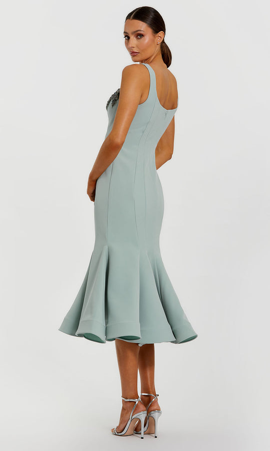 Mac Duggal 11948 - Floral Applique Sleeveless Trumpet Dress