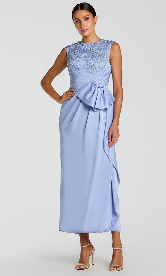 Mac Duggal 11989 - High Neck Beaded Embroidered Column Dress