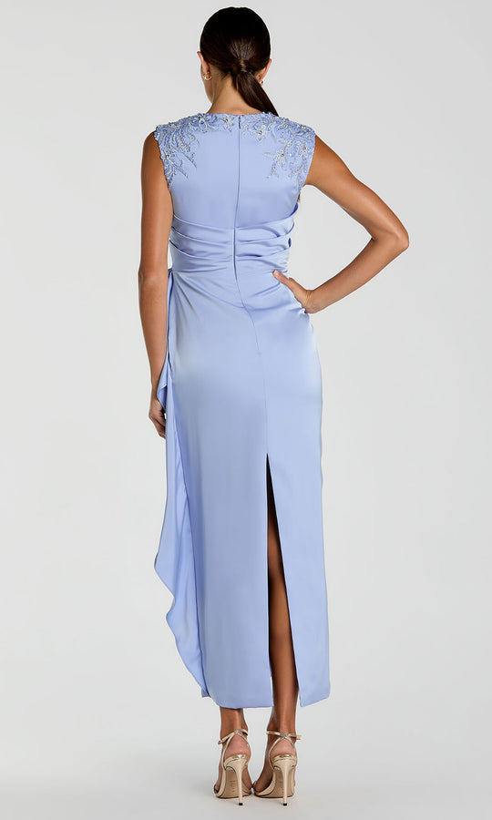 Mac Duggal 11989 - High Neck Beaded Embroidered Column Dress