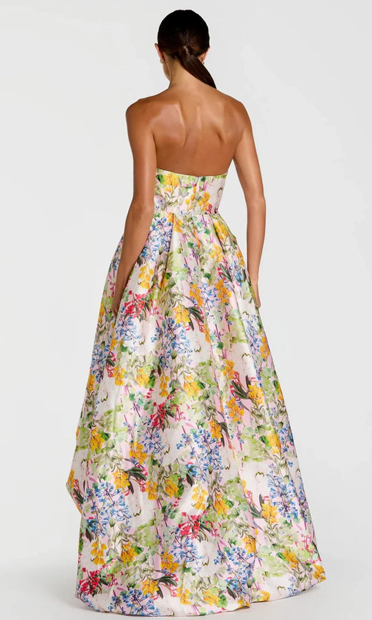 Mac Duggal 11991 - Strapless Floral High Low Gown