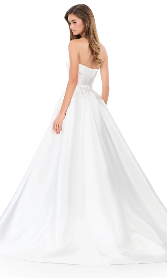 Ashley Lauren 12297 - Straight Neckline Mikado Ballgown