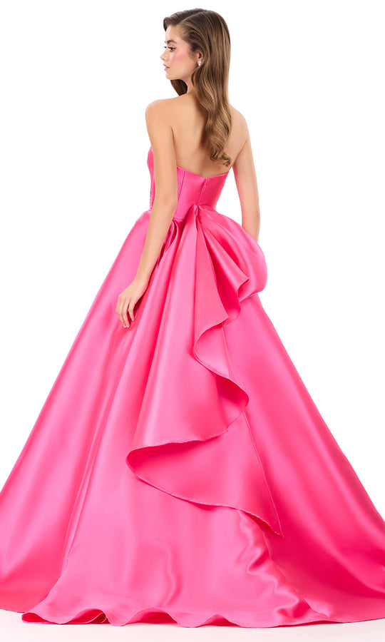 Ashley Lauren 12358 - Straight Neckline Ruched Bustier Ballgown