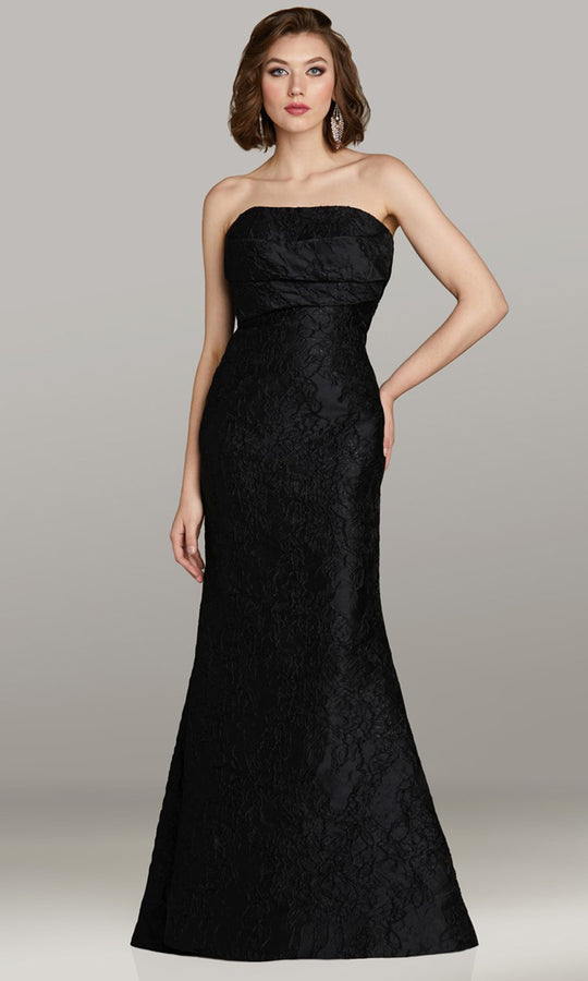 Gia Franco 12451 - Straight Neckline Texture Evening Gown