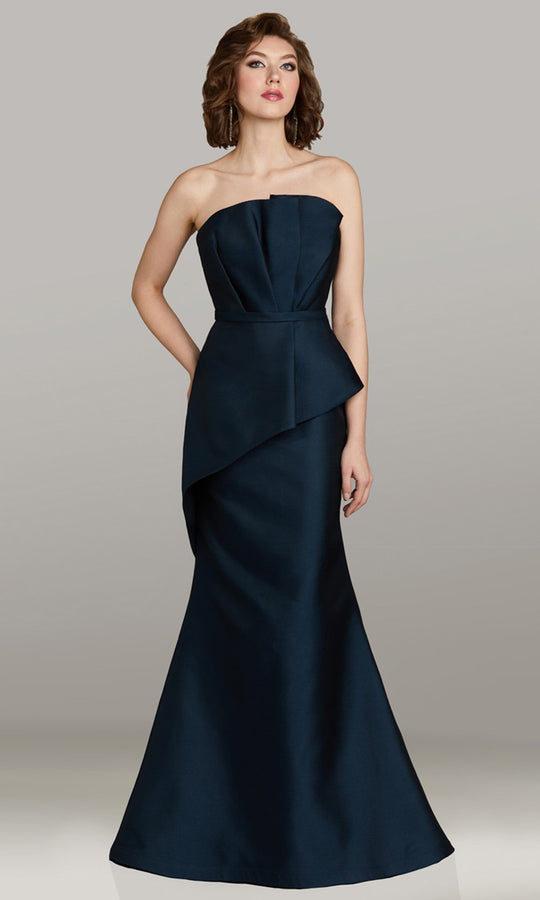 Gia Franco 12459 - Pleated Bodice Strapless Evening Gown