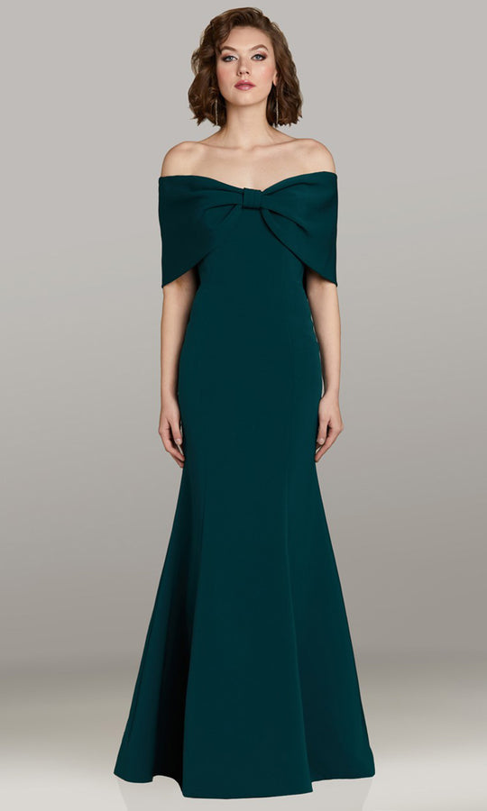Gia Franco 12470 - Off Shoulder Bow Mermaid Evening Gown