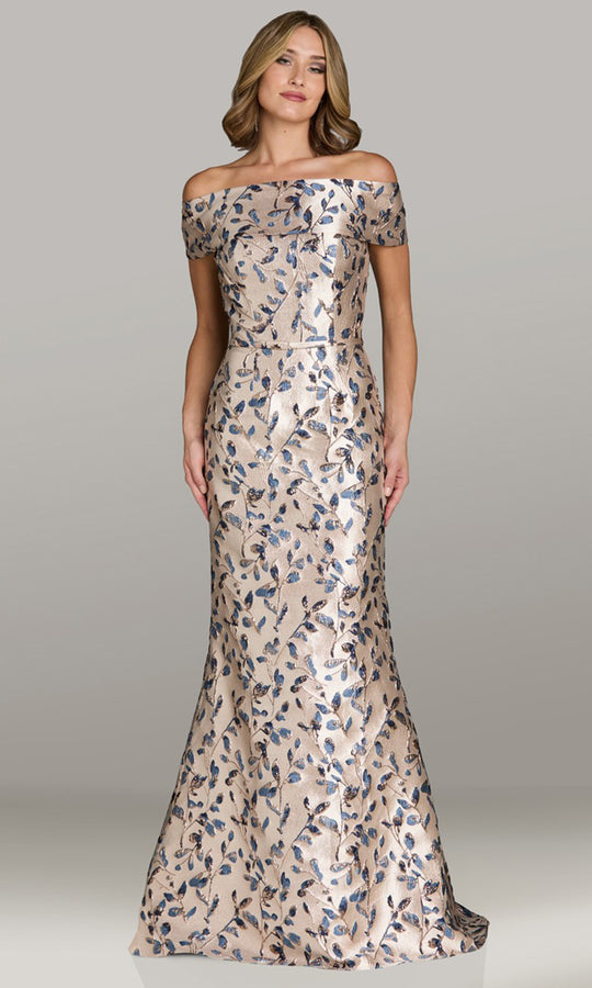 Gia Franco 12500 - Off-Shoulder Folded Mermaid Dress