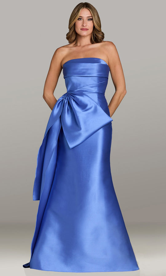 Gia Franco 12534 - Strapless Mermaid Gown with Draped Side Bow