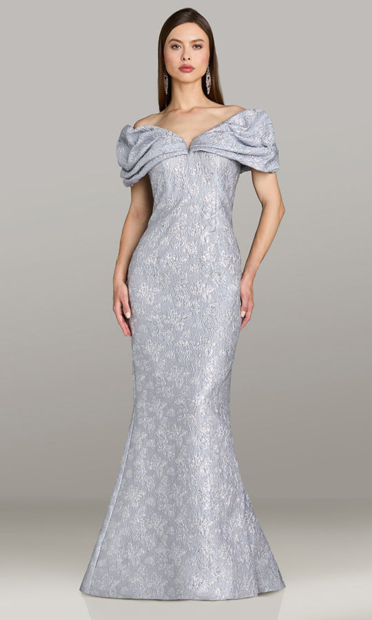Gia Franco 12556 - Mermaid Draped Sleeve Evening Dress