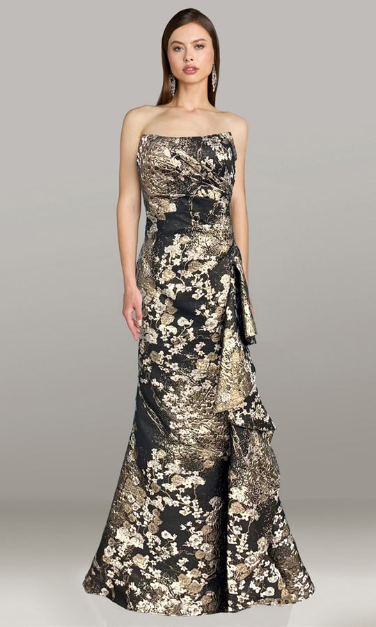 Gia Franco 12589 - Strapless Draped Bodice Evening Dress