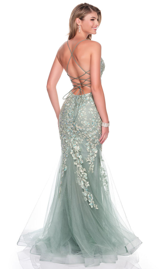 Dave & Johnny 12924 - Sweetheart Embroidered Fit and Flare Dress