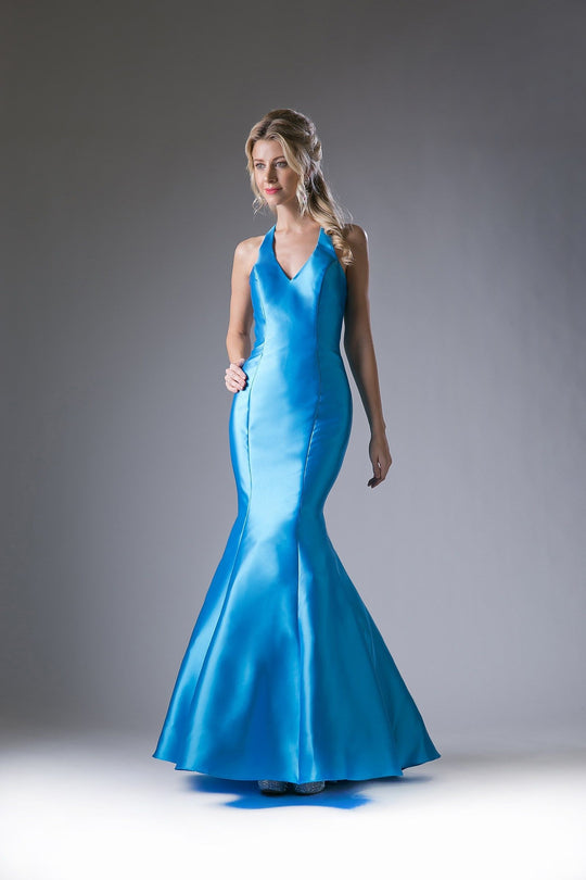 Ladivine 13038 - Satin Sleeveless Evening Gown