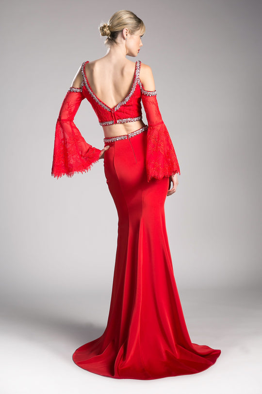 Cinderella Divine - Two Piece Embellished Sheath Dress