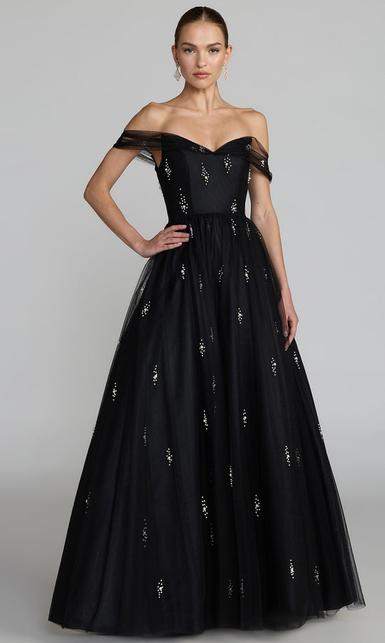 Mac Duggal 13227 - Sweetheart Neck Pearl Embellished Ballgown