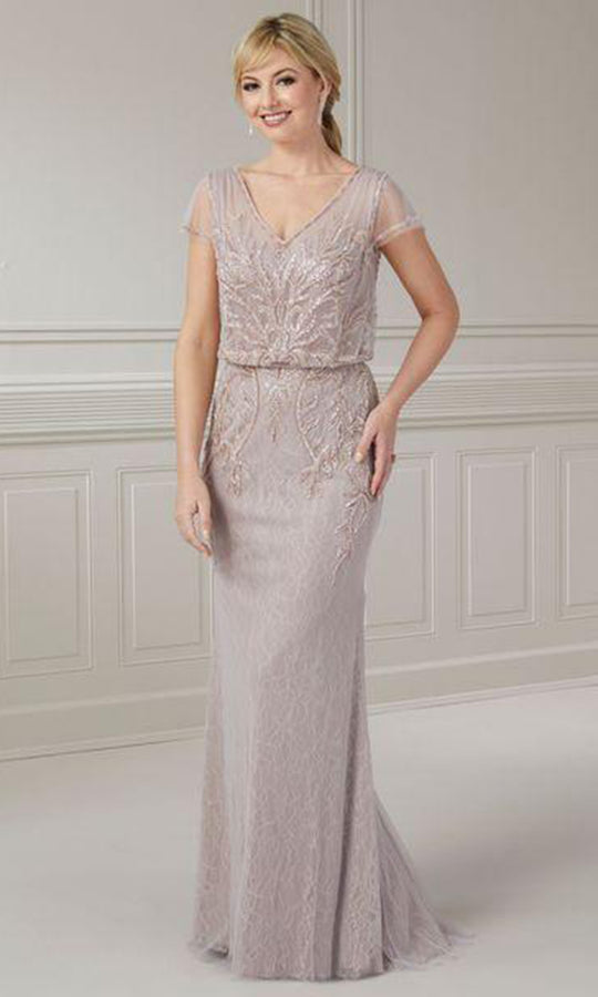Christina Wu Elegance 17122 - Blouson V-Neck Evening Gown
