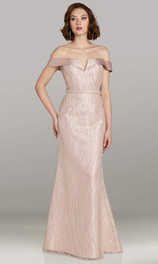 Feriani Couture 18491 - Sheath Skirt Beaded Ornate Evening Dress