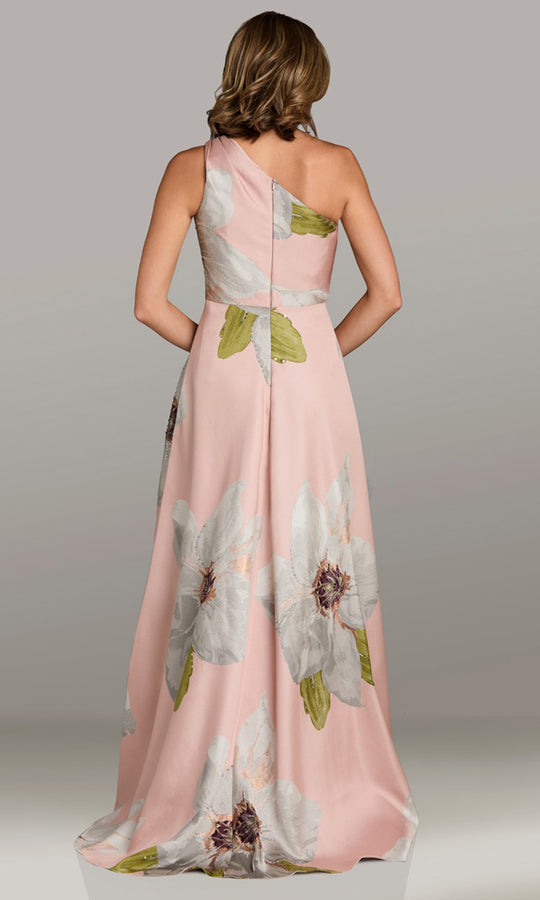 Feriani Couture 18544 - Floral Print A-Line Sleeveless Gown