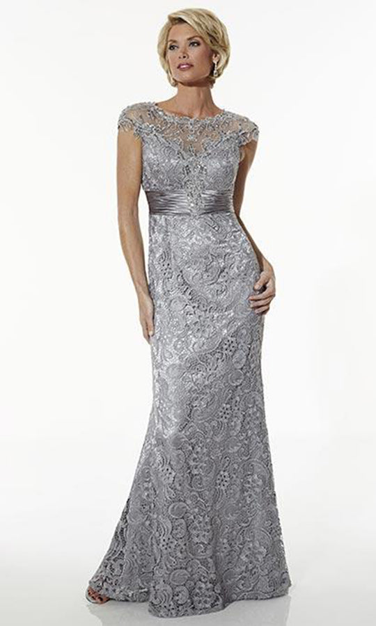 Christina Wu Elegance - 20176 Lace Illusion Scoop Trumpet Gown