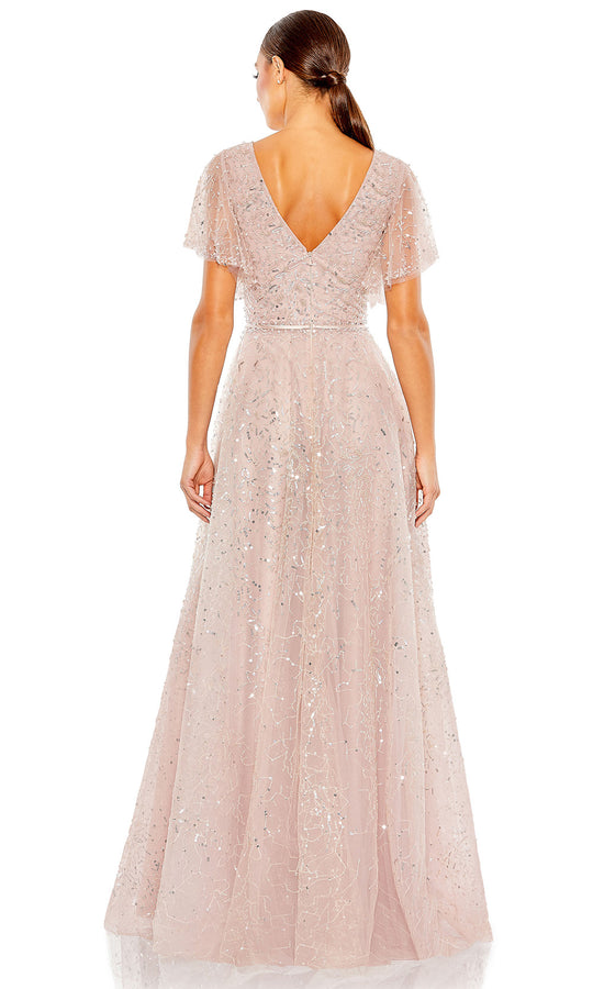 Mac Duggal 20363 - Embellished Surplice V-Neck A-Line Gown