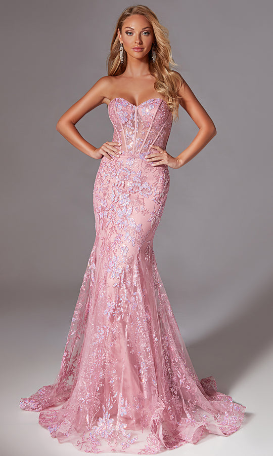Aerie Couture 204 - Mermaid Gown with Floral Applique
