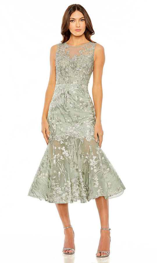 Mac Duggal 20646 - Embroidered Illusion Mermaid Dress