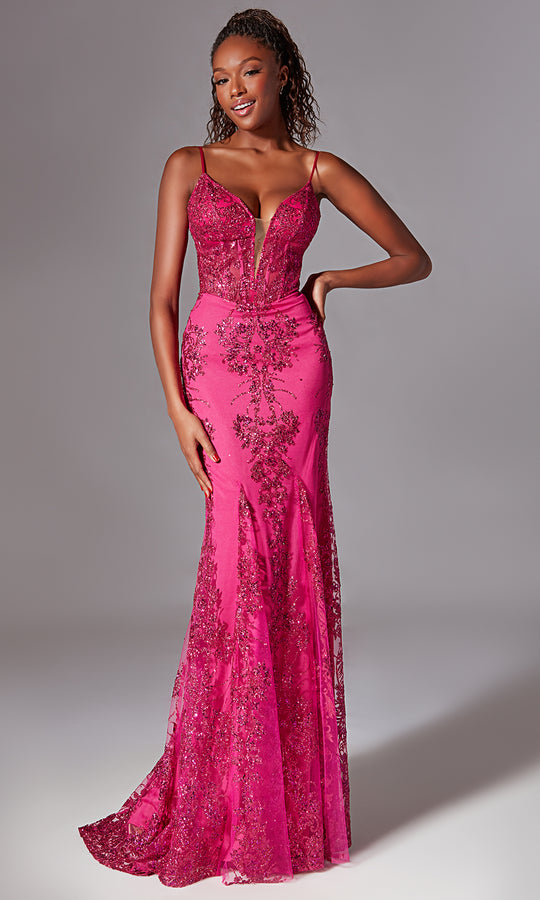 Aerie Couture 206 - Beaded Lace Fit and Flare Gown