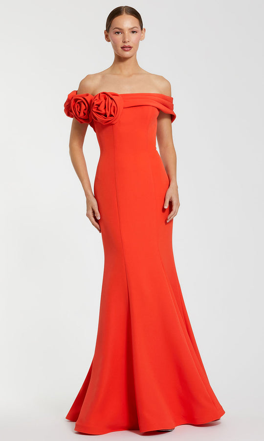 Mac Duggal 21104 - Off Shoulder Crepe Mermaid Gown