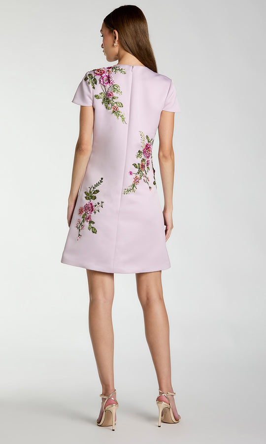 Mac Duggal 21338 - Floral Embroidered Cap Sleeve Short Dress