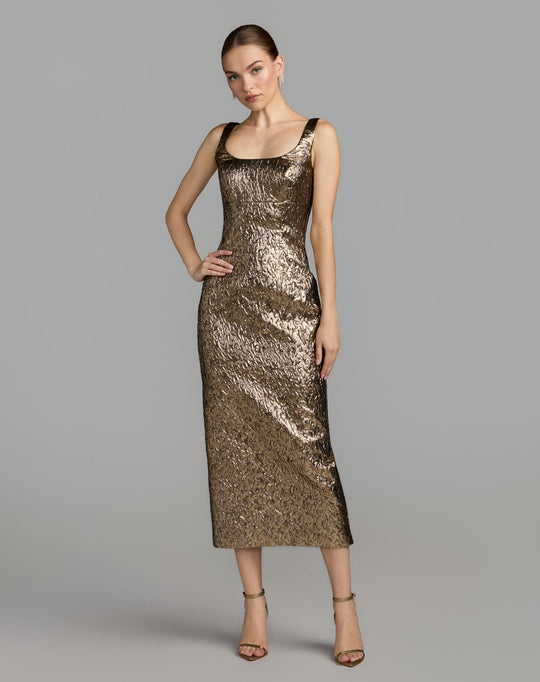 Mac Duggal 21553 - Scoop Neck Column Midi Dress