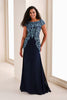 Cameron Blake - 216691 Illusion Appliqued Mother of the Groom Trumpet Dress
