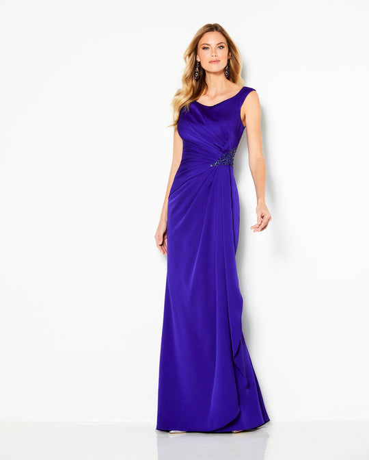 Cameron Blake - 219676 Embellished Bateau Sheath Dress