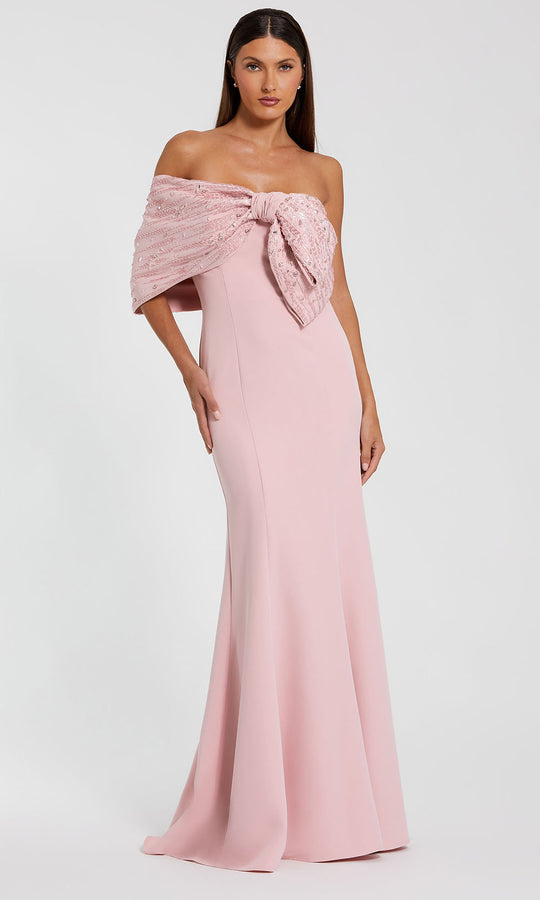 Mac Duggal 2305 - Off Shoulder Bow Detail Evening Gown