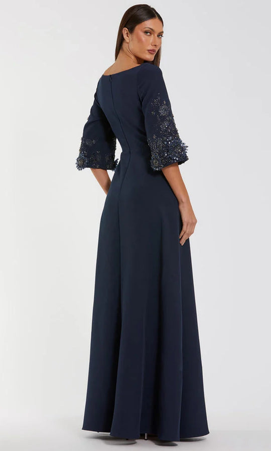 Mac Duggal 2311 - Scoop Neckline Crepe A-Line Formal Gown
