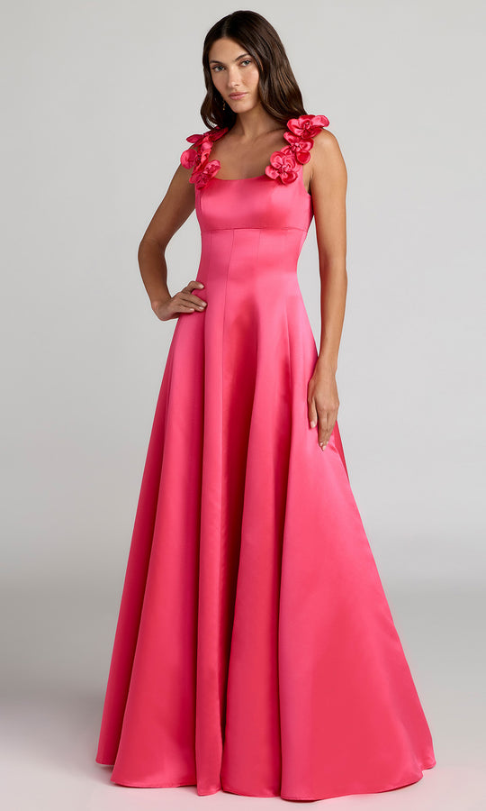 Mac Duggal 2359 - Scoop Neck Floral Accent Dress