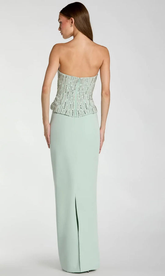 Ieena Duggal 2366 - Rhinestone Top Strapless Evening Gown