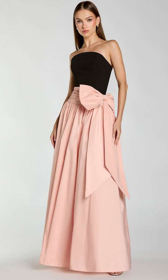 Mac Duggal 2370 - Strapless Gathered A-Line Dress with Side Bow