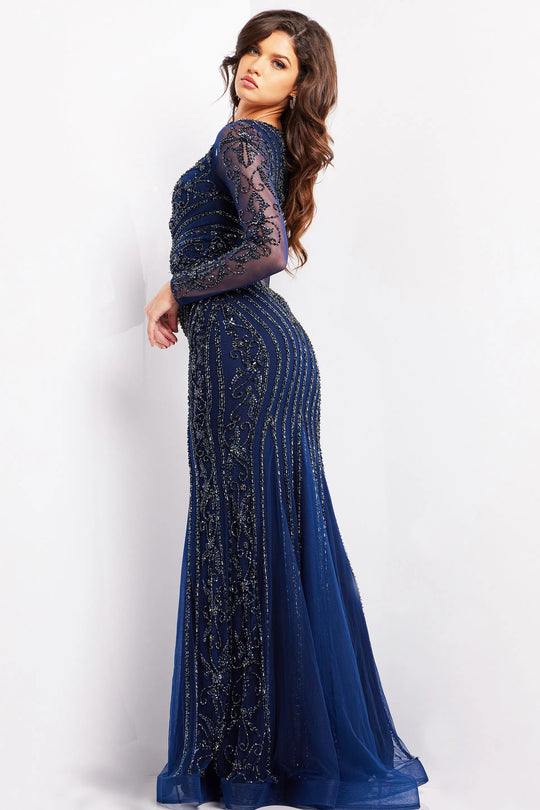 Jovani 24236 - Bead Embellished Evening Gown